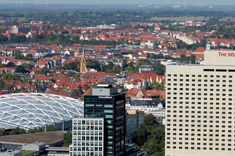 Fenster für Leipzig: Stadtansicht